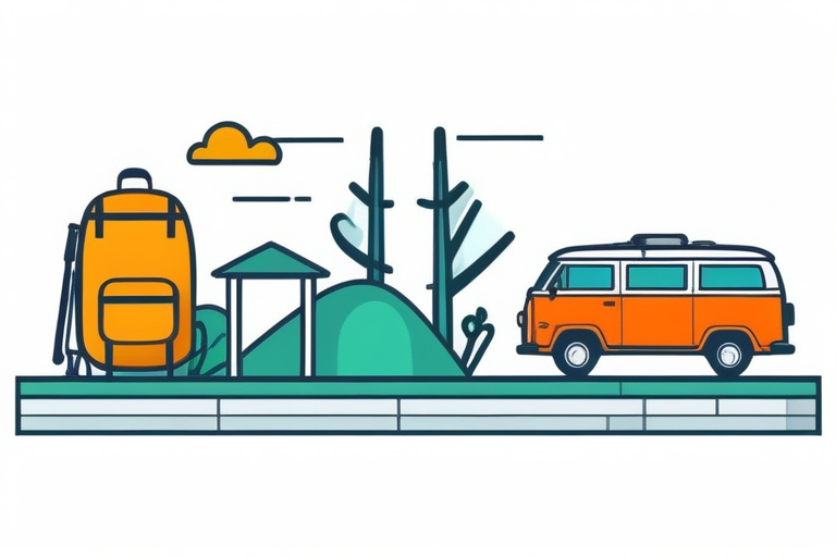 北海道根室市のホタテ、宮崎県都農町のうなぎ、新潟県燕三条のアウトドア用品が並べられたイメージ。それぞれの特産品が魅力的で高品質に見えるように描写。