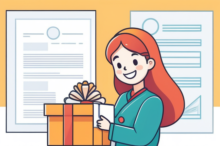 A person happily receiving many boxes of local specialty products from Furusato Nozei, with tax documents in the background, symbolizing both joy and potential legal questions.