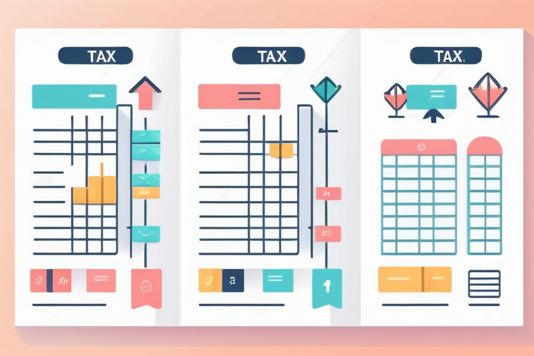A flowchart illustrating the income tax calculation process: 
