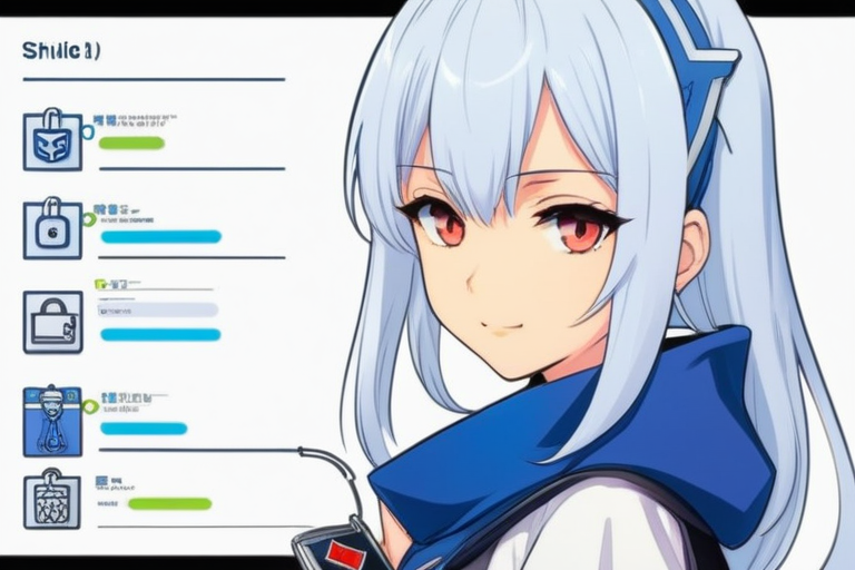 A detailed checklist with five distinct items, each represented by a security-related icon like a shield, padlock, or identity card, emphasizing a systematic approach to website security.