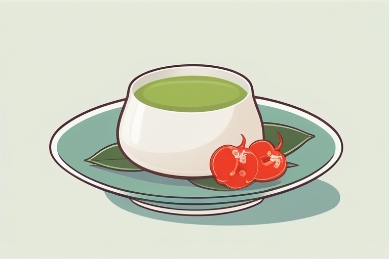 和モダンな器に盛り付けられた、繊細で美しい低糖質抹茶わらび餅のクローズアップ。瑞々しく、見た目にも美味しそうな質感。