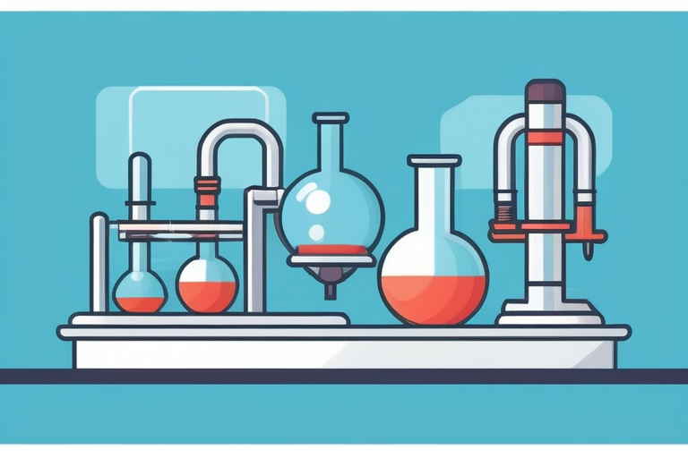 A scientist in a lab coat working with advanced scientific equipment in a clean laboratory setting, representing cutting-edge research and future technology.