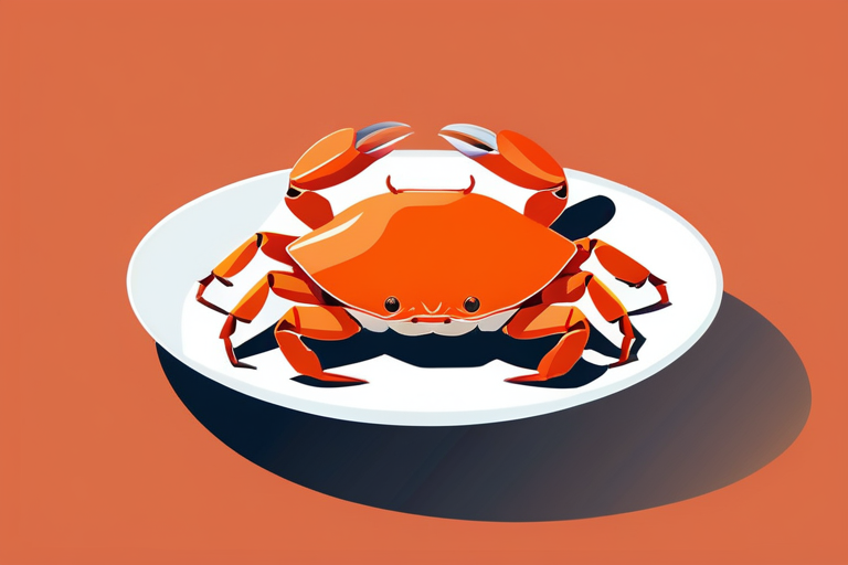 A close-up shot of vibrant orange crab roe (uchiko) on a dark plate, suggesting richness and rarity, with a soft focus background.