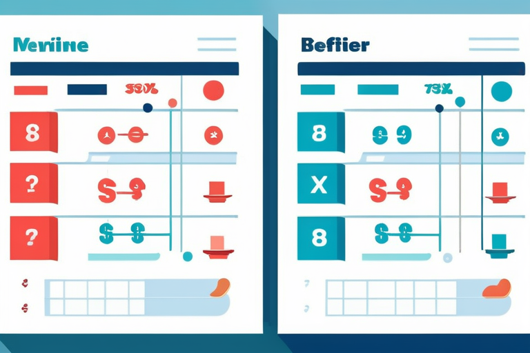 A comparison table illustrating the key differences between 