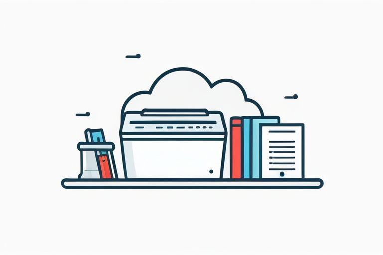 A person scanning receipts with a smartphone, surrounded by digital documents and a shredder, symbolizing paperless accounting and compliance with e-Tax laws.