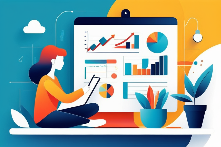 A business person meticulously comparing different options on a tablet, with various data points and graphs in the background, symbolizing logical decision-making in career planning.