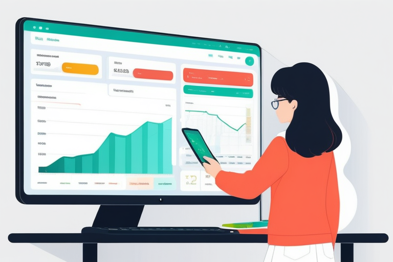 A modern, clean user interface of accounting software freee on a desktop screen, showing automated transaction categorization and a clear dashboard.
