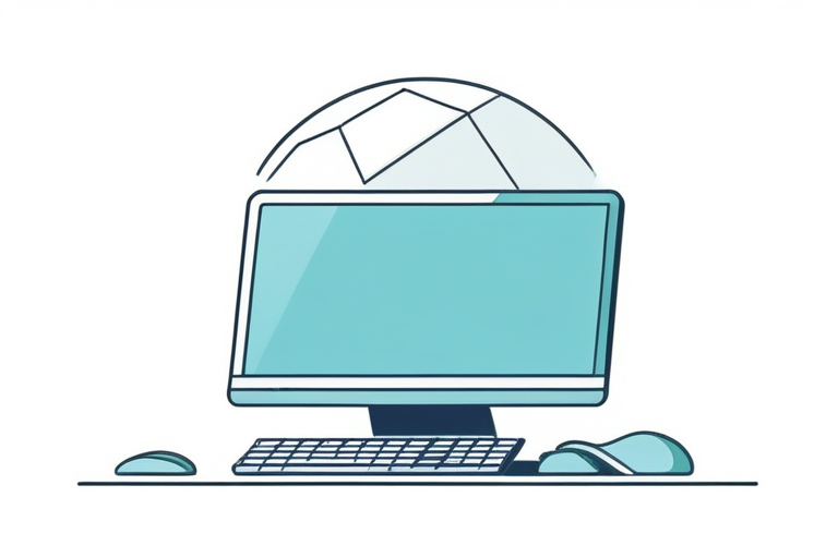 A person struggling with an old computer, surrounded by error messages and security warnings, looking frustrated.