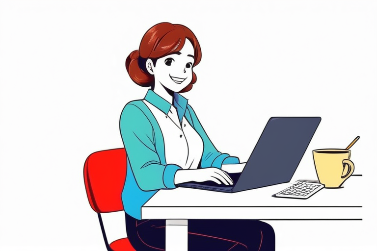 A person confidently submitting their tax return on a modern, clean interface, with a sense of relief and accomplishment.