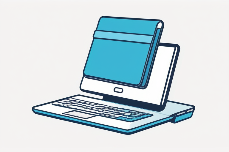 A person holding a My Number Card and an IC card reader connected to a laptop, illustrating e-Tax filing process