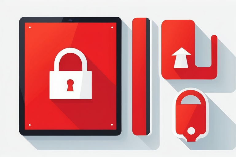 A red alert sign with a computer screen showing a warning message and a broken padlock icon, symbolizing security risks and outdated software. (セキュリティリスクと古いソフトウェアを象徴する、警告メッセージと壊れた南京錠のアイコンが表示されたコンピューター画面のある赤い警告サイン)