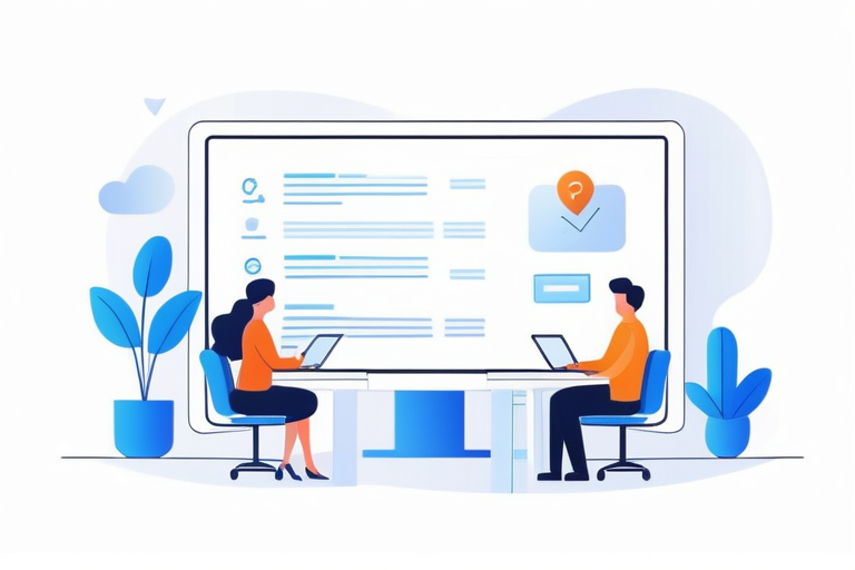 Two people having a constructive online meeting, with a structured framework or checklist visible on a screen, symbolizing effective communication for HSPs. (HSPのための建設的なオンライン面談とフレームワークのイメージ)