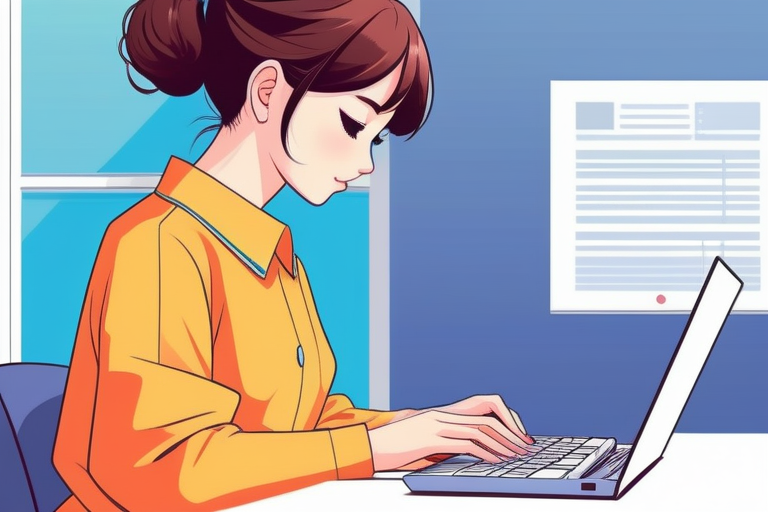 A close-up of hands typing on a MacBook keyboard, with a spreadsheet-like interface on the screen, demonstrating data entry for tax filing.