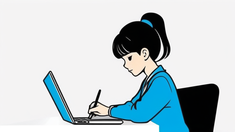 A young woman with a focused expression, making notes in a notebook while looking at a laptop screen displaying various comparison charts. She appears diligent and detail-oriented. https://artificali-blog.com/wp-content/uploads/2026/03/body_bp-internet-construction-cost-free-logical-01_1_1773172277.png