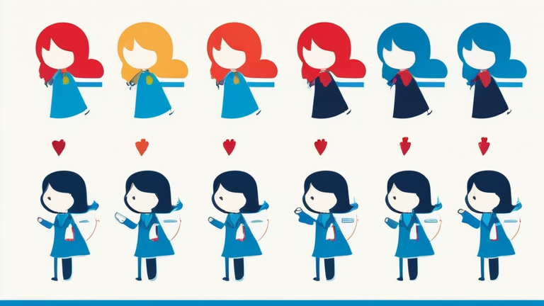 A cheerful anime girl confidently pointing to a flowchart, with a reassuring smile, surrounded by simplified internet icons.