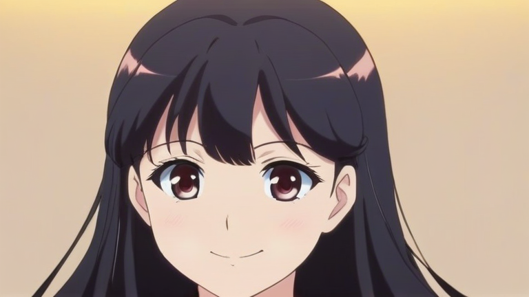 cute anime girl explaining complex topics with simple gestures, friendly smile