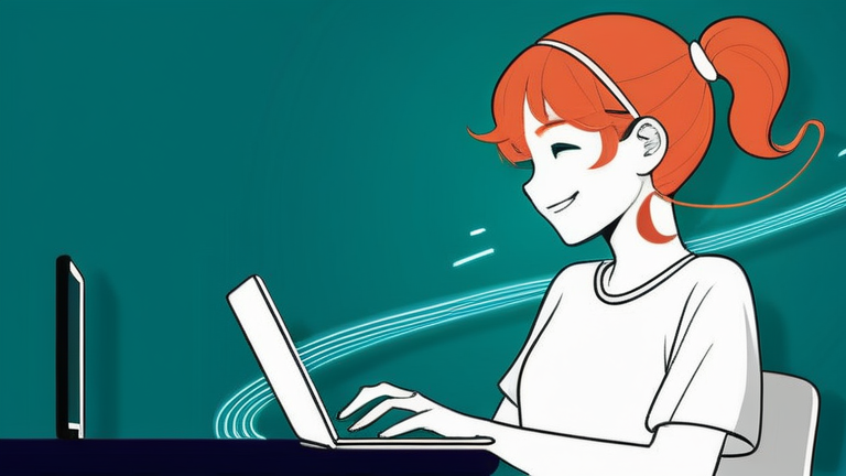 ノートPCやタブレットを嬉しそうに使うアニメの女の子。周りには明るく速いインターネット接続の視覚効果があり、満足そうな笑顔。|https://artificali-blog.com/wp-content/uploads/2026/03/body_bp_optic_slow_001_2_1773411365.png