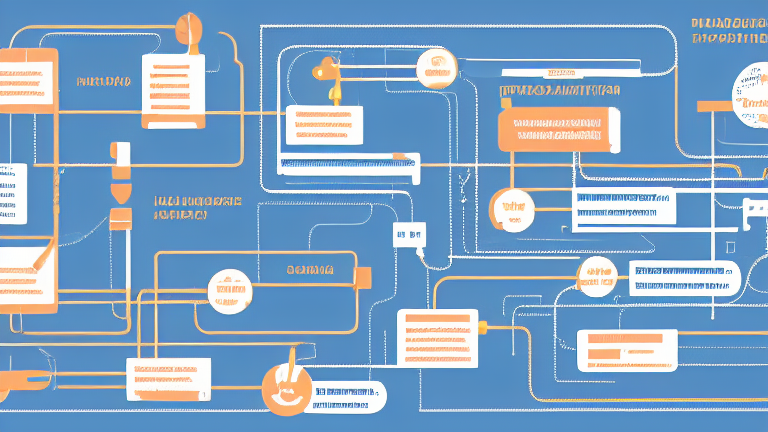A flowchart of the application and loan process for "Ima"