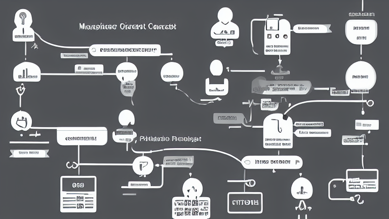 A flowchart illustrating the process from LINE valuation to telephone promotion and contract finalization