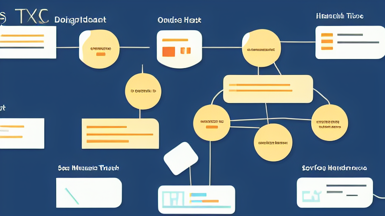 A flowchart showing the process of inheritance tax declaration using an online service