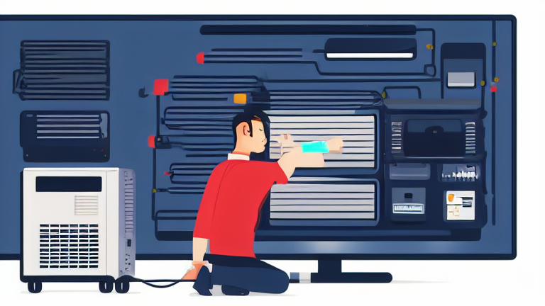 A professional technician inspecting the battery and hardware of a corporate-used PC